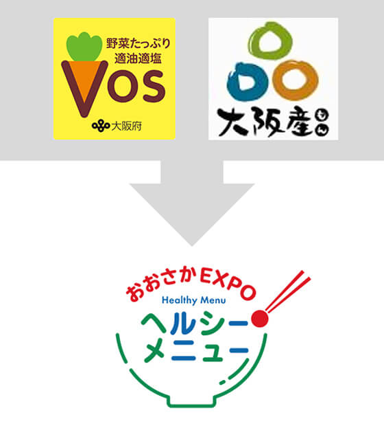 V.O.S.メニューロゴマーク